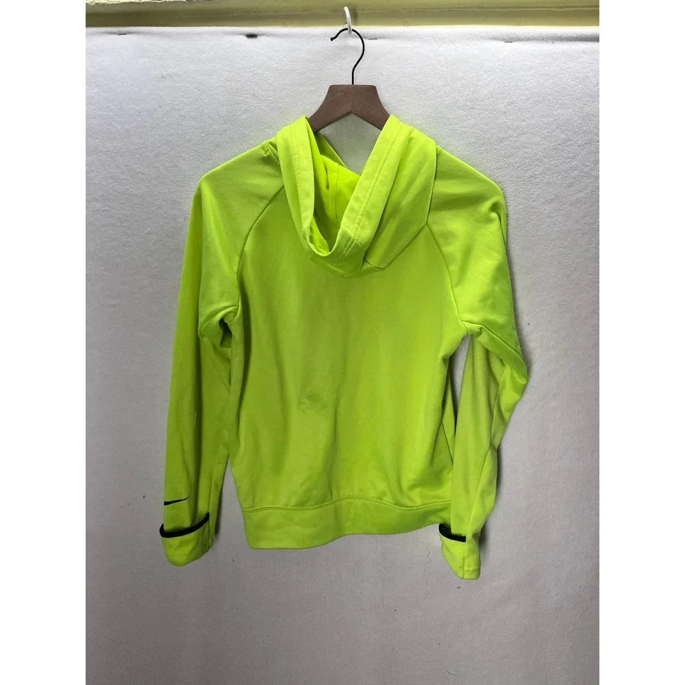 Nike 3 Brand Hoodie Boys Large Neon‎ Yellow Dri-FIT Russell Wilson 3386